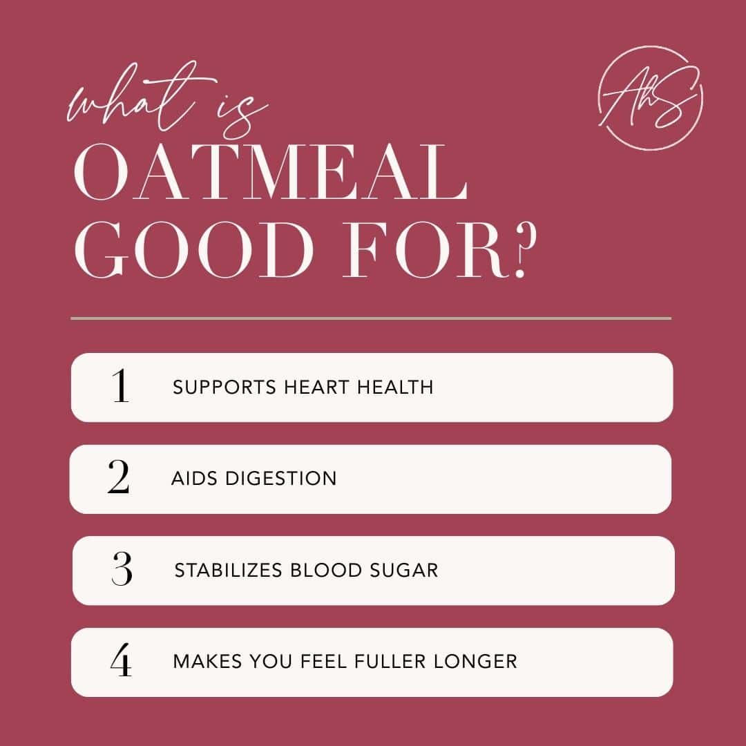 what is oatmeal good for what is oatmeal good for?