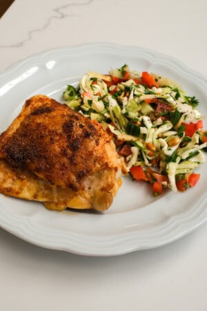 Crispy Baked Chicken Thighs