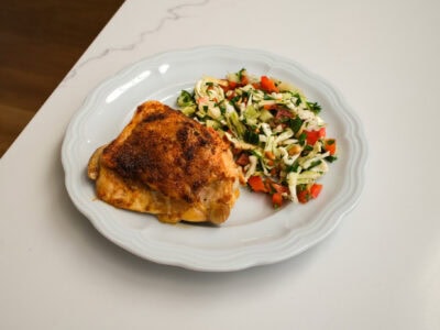 Crispy Baked Chicken Thighs