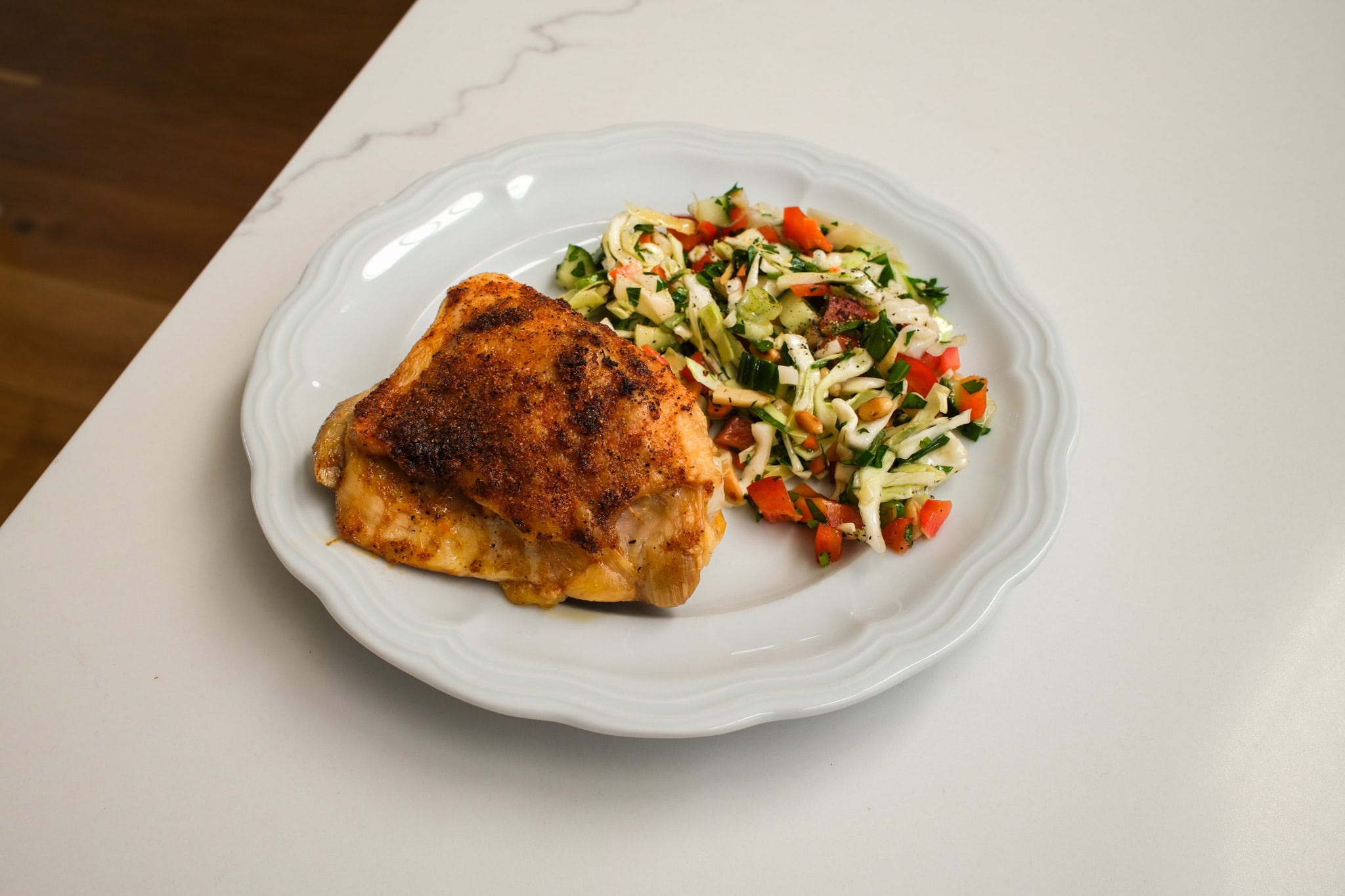 Crispy Baked Chicken Thighs - A Healthy Slice of Life