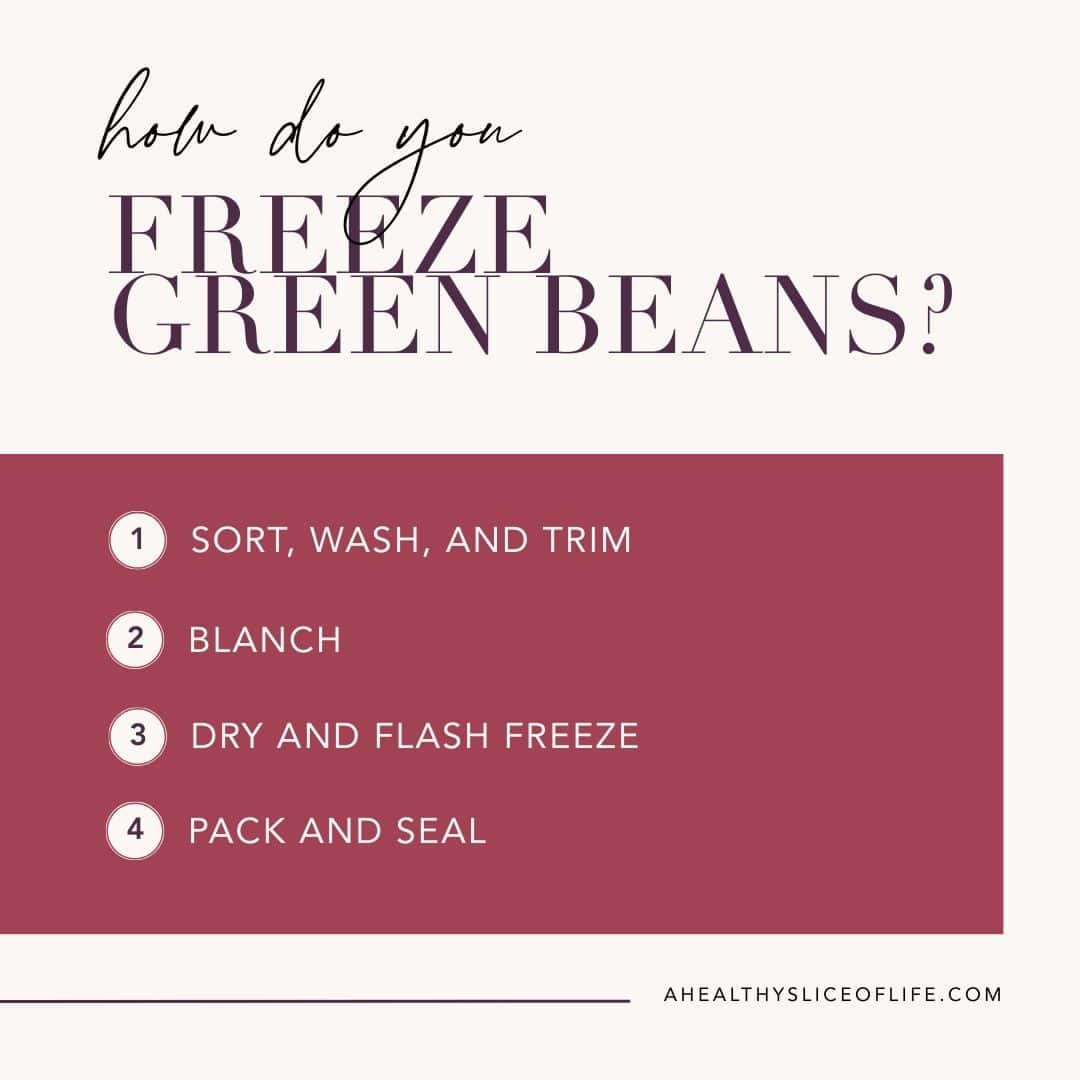 How Do You Freeze Green Beans