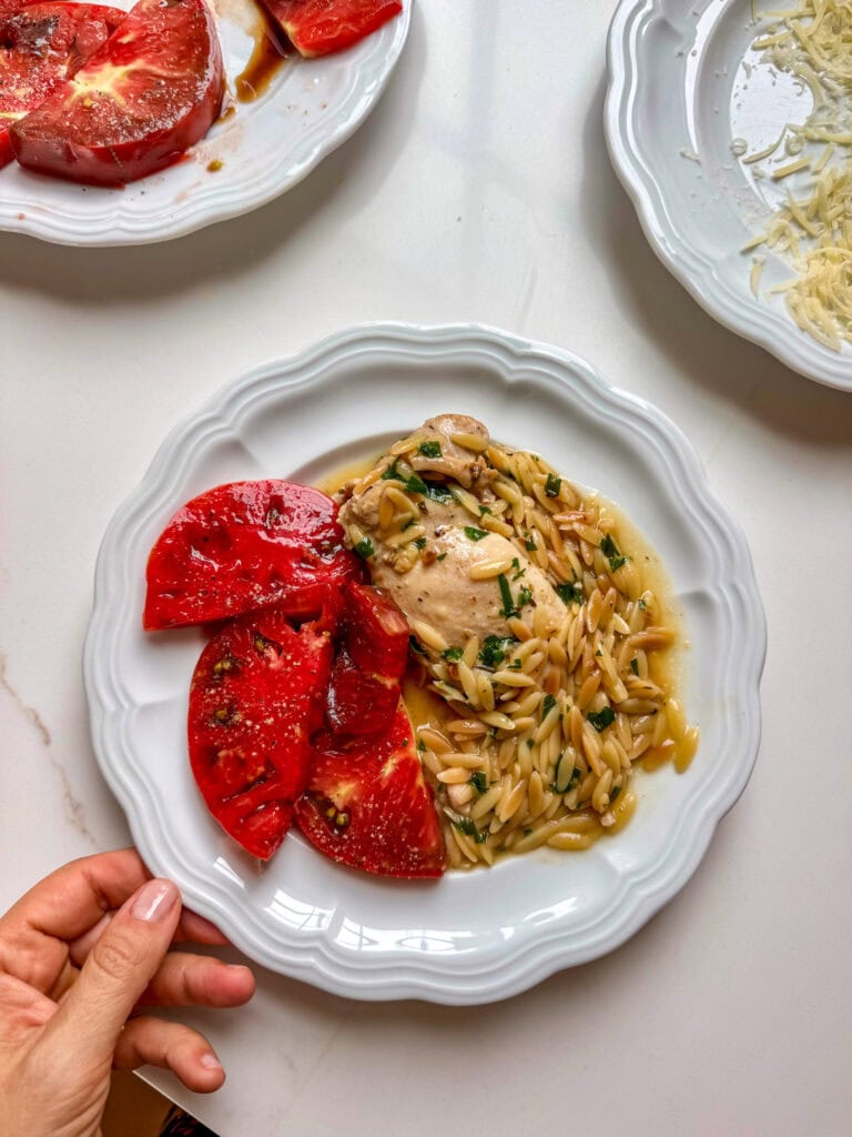 lemon orzo chicken